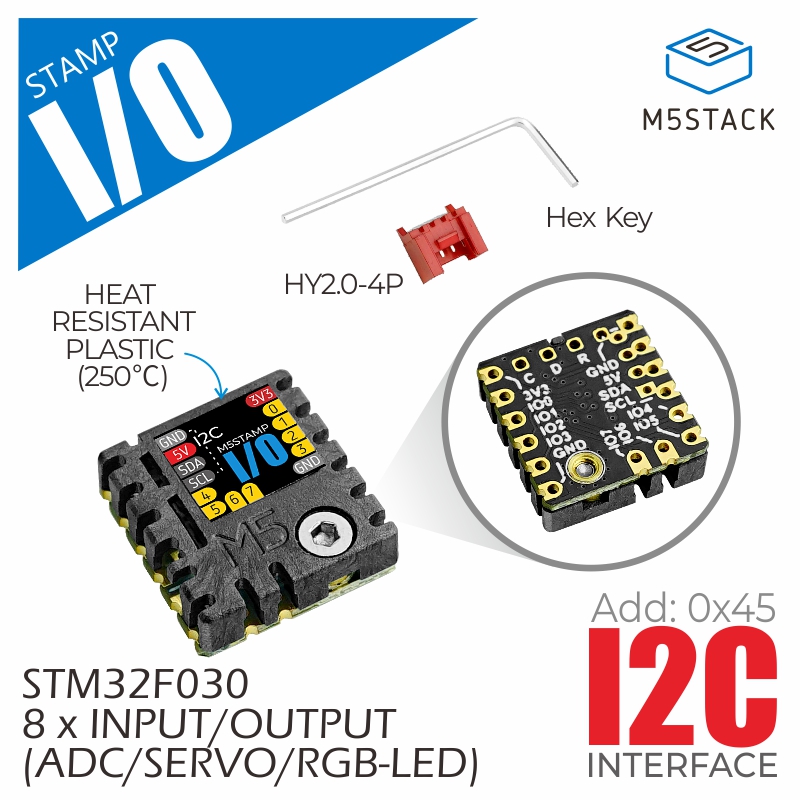 M5Stack - Oficjalny moduł M5Stamp przedłużający we/wy M5Stack