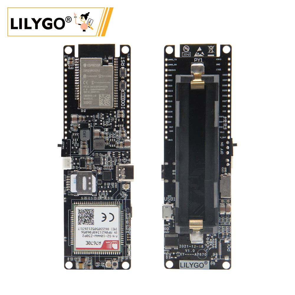 Devkitc - LILYGO® TTGO T-A7670G/E/SA R2 4G pokładzie