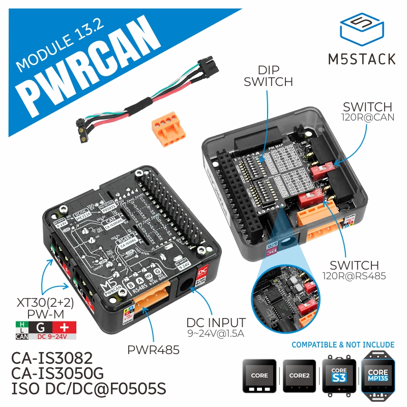 M5Stack - Oficjalny moduł M5Stack PWRCAN 13.2 z