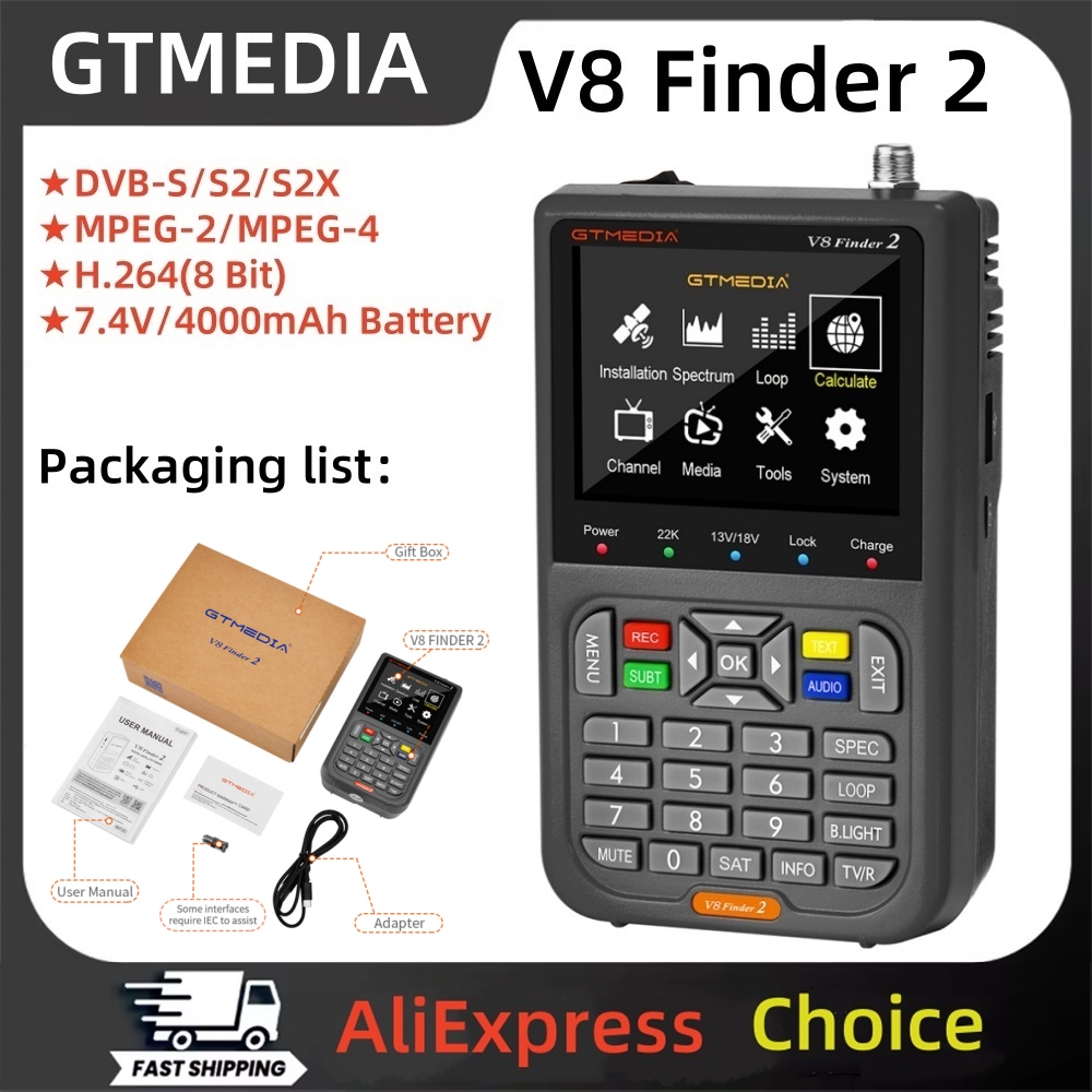 Devkitc - GTMEDIA V8 Finder 2 Miernik Sygnału