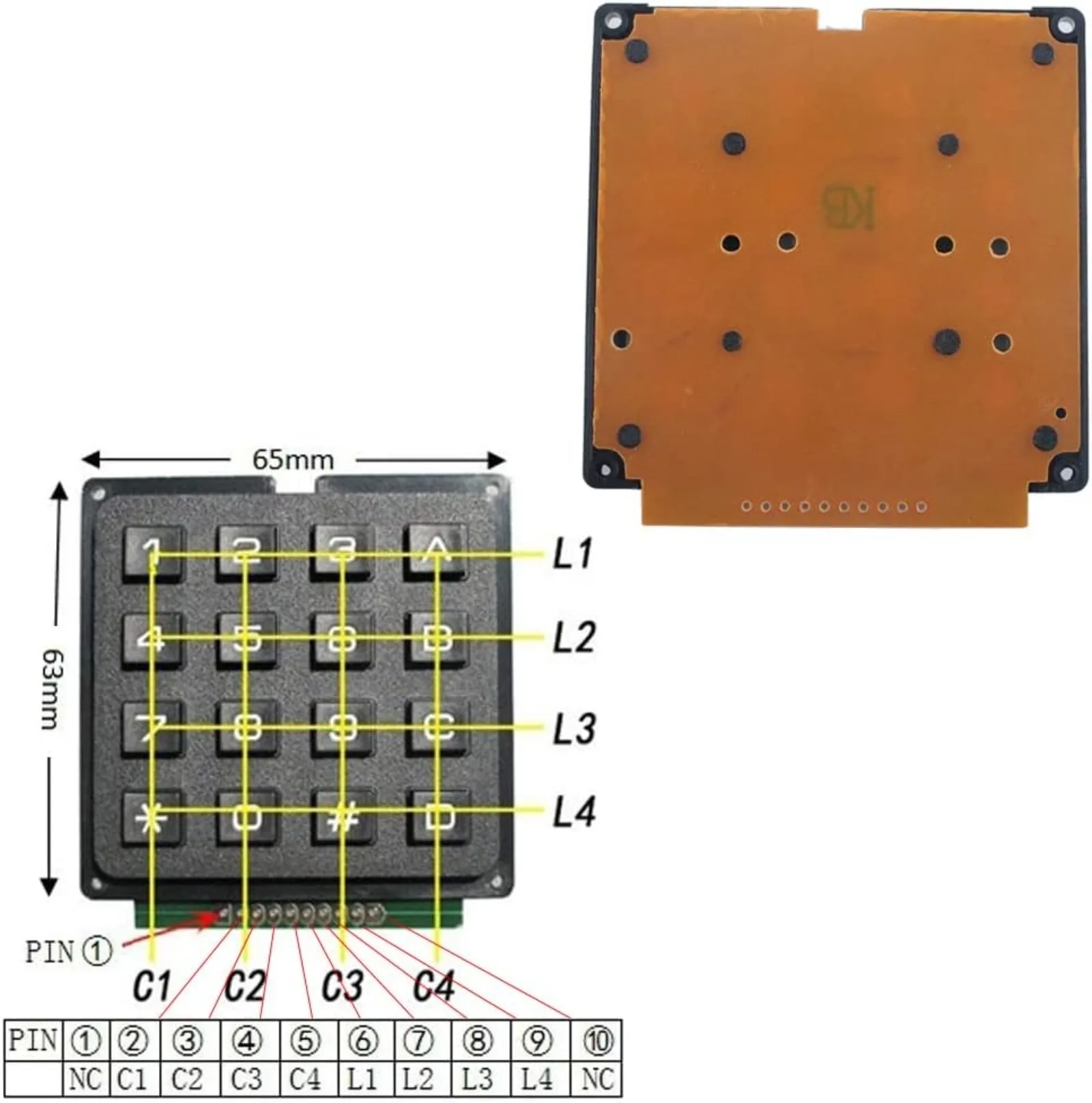Klawiatura membranowa 4x4, mod – Doit Esp32 recenzja i cena
