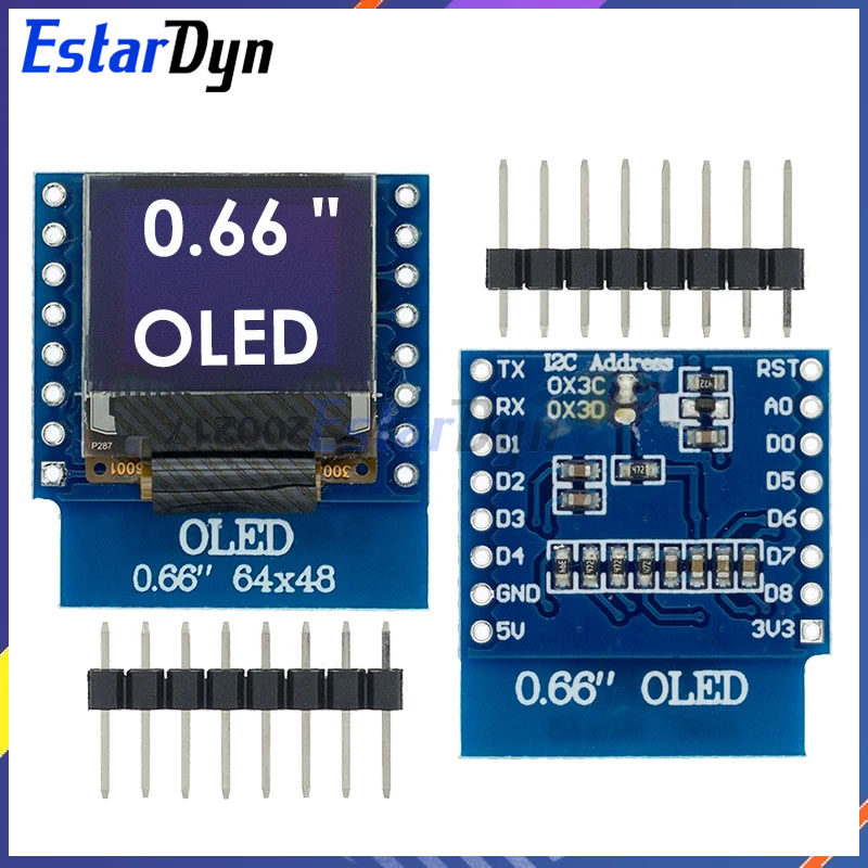 0,66-calowy wyświetlacz OLED L – Wemos D1 recenzja i cena