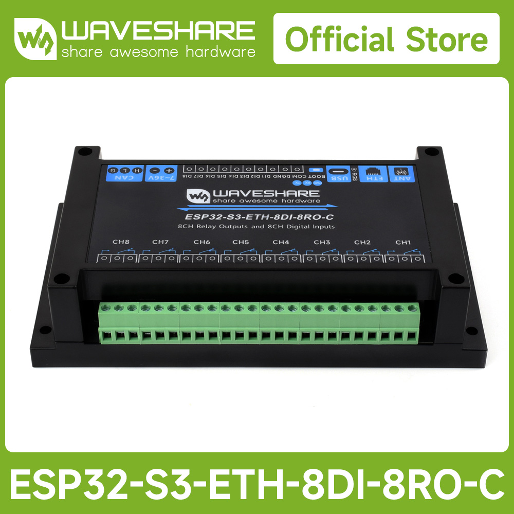 Przemysłowy 8-kanałowy moduł p – Waveshare Esp32 recenzja i cena