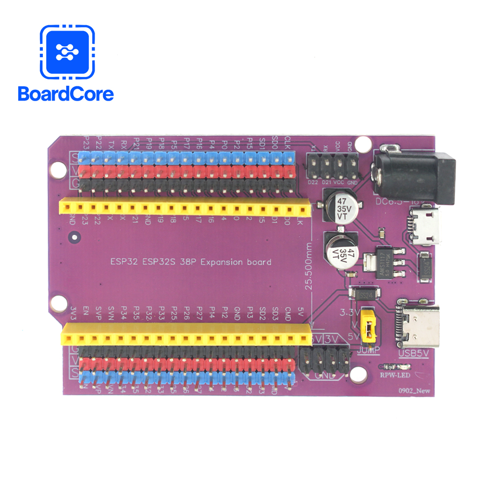 Moduł rozszerzeń ESP32S 38Pin  – Nodemcu 32S recenzja i cena