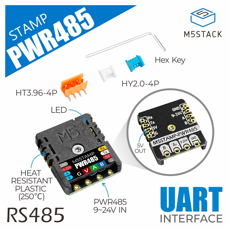 Oficjalny moduł M5Stamp RS485  – M5Stack recenzja i cena